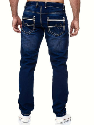 Men's Distressed Denim Jeans Regular Fit