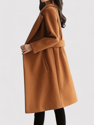 Women's Wool Winter Coat with Belt