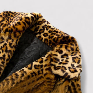 Bourbon Leopard Fur Coat for Elegant Style