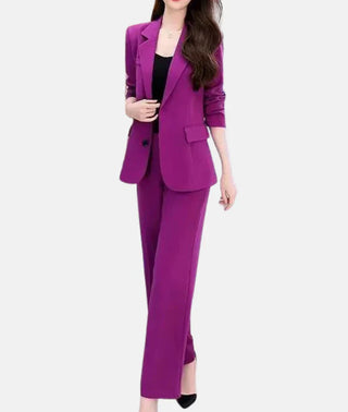 Women's Tailored Blazer and Trousers Set