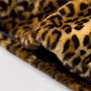 Bourbon Leopard Fur Coat for Elegant Style