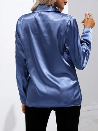 Women's Casual Long-Sleeved Button Shirt