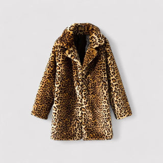 Bourbon Leopard Fur Coat for Elegant Style