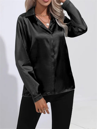 Women's Casual Long-Sleeved Button Shirt