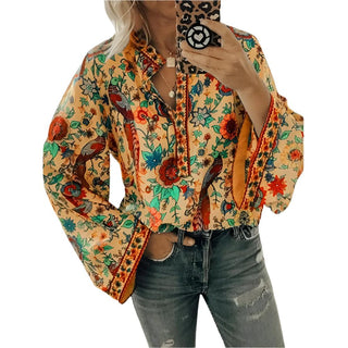 Blouse with Orange Flowers 1