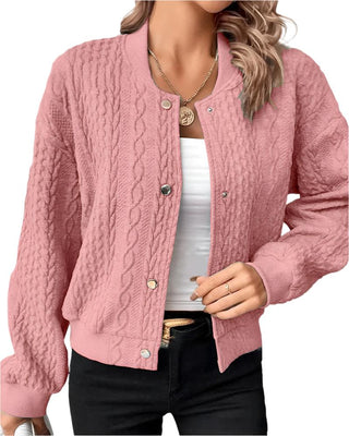 Button closure cardigan8