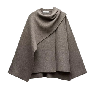 Chic Ladies' Draped Poncho Cape 1