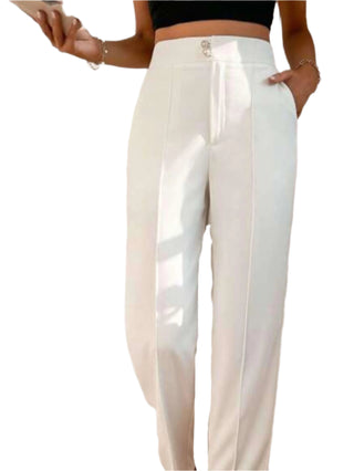 Chic high-waisted trousers8