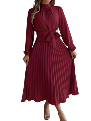 Chic women's long-sleeved maxi dress 1