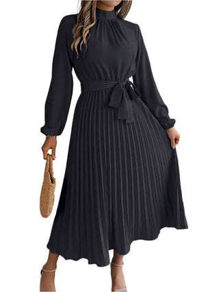 Chic women's long-sleeved maxi dress 4