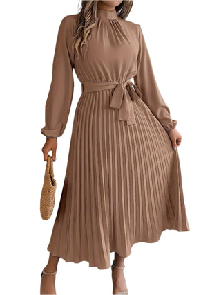 Chic women's long-sleeved maxi dress 5