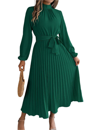 Chic women's long-sleeved maxi dress 9