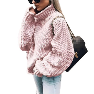 Chunky Turtleneck Sweater with Knit 2