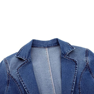 Women's Denim Blazer with Tailored Fit