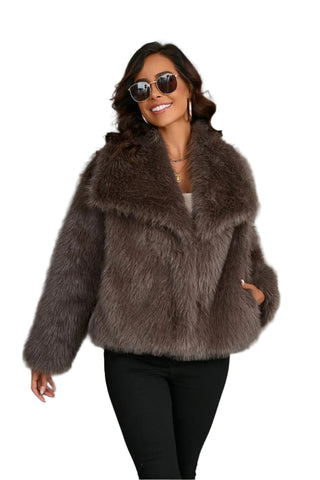 Coat of Synthetic Fur 2