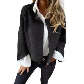 Comfortable short cashmere jacket2