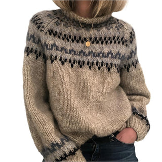 Fair Isle Chunky Knit Sweater 1