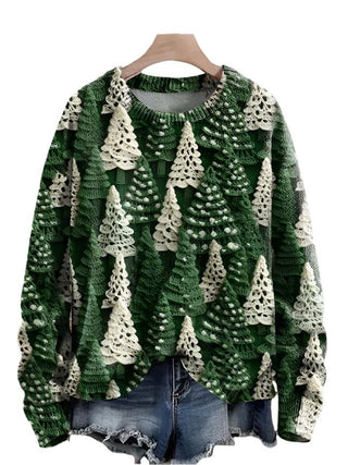 Joyful Tree-Print Sweatshirt 1