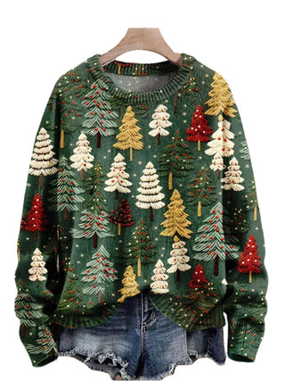 Joyful Tree-Print Sweatshirt 2