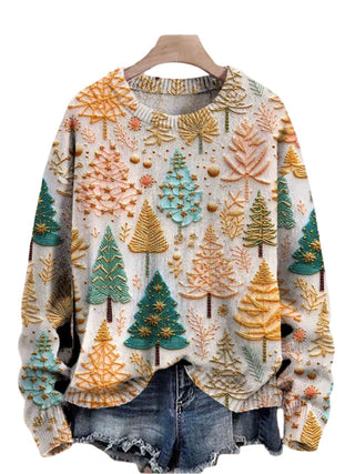 Joyful Tree-Print Sweatshirt 3