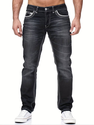 Men's Distressed Denim Jeans Regular Fit