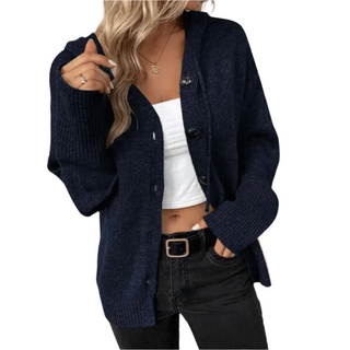 Ladies warm cardigan button down 6