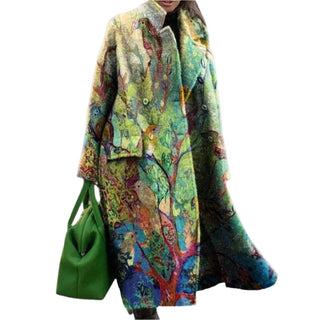 Long jacket with graphic print 2