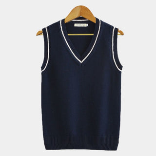 Men's Sleeveless V-Neck Knitted Sweater 5