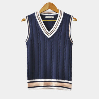 Men's Sleeveless V-Neck Knitted Sweater 6