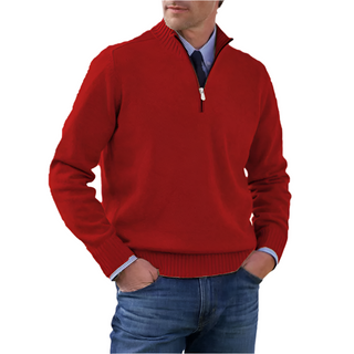 Men's half-zipped jumper1