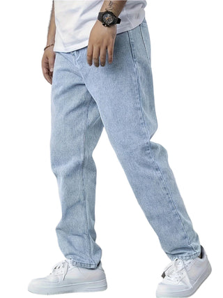 Men's straight-leg casual jeans1