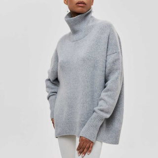 Merino wool turtleneck jumper for women6