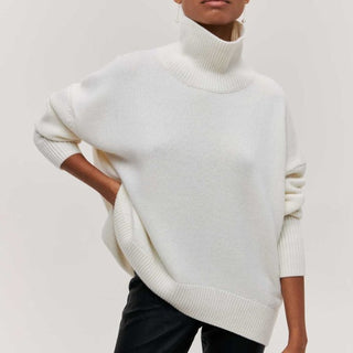 Merino wool turtleneck jumper for women8