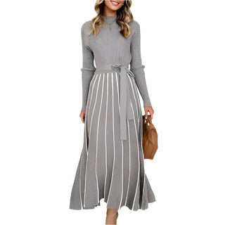 Midi-length dress with sleeves 1