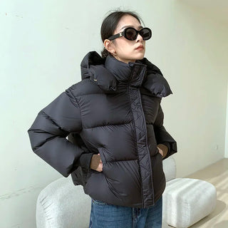 Thickly Quilted Winter Jacket for Women