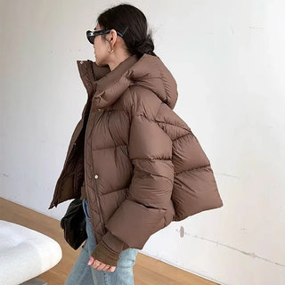 Thickly Quilted Winter Jacket for Women