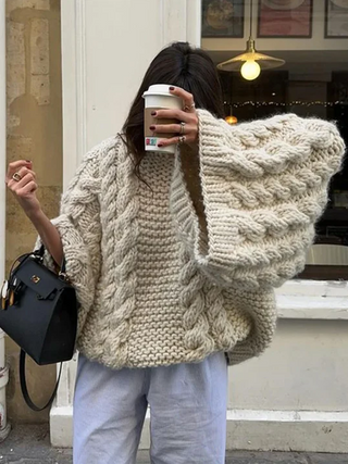 Women's Oversized Knit Cardigan