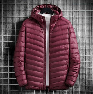 Men's Lightweight Down Jacket with Hood