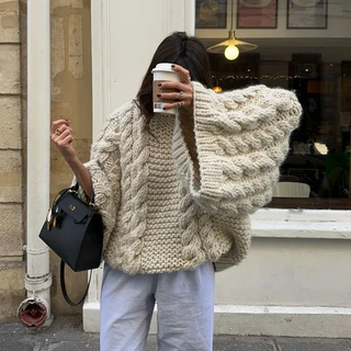 Women's Oversized Knit Cardigan