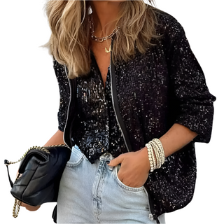 Stylish women's sequin jacket 1