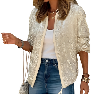 Stylish women's sequin jacket 5