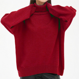 Stylish women's turtleneck jumper 1