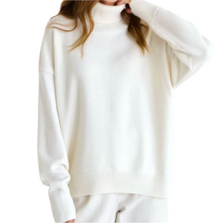 Stylish women's turtleneck jumper 11