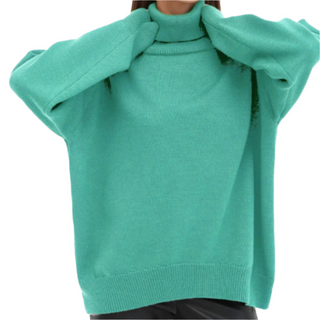 Stylish women's turtleneck jumper 14