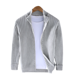 Traditional men's zip-fast cardigan1