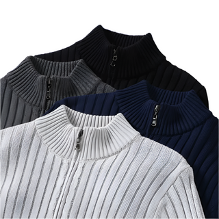 Traditional men's zip-fast cardigan4