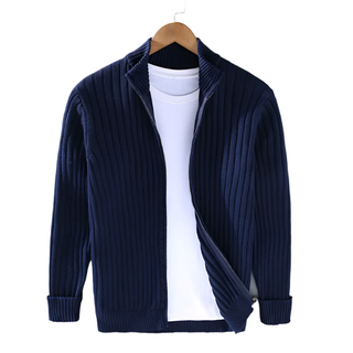 Traditional men's zip-fast cardigan5