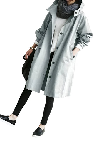 Trend-conscious women's raincoat11