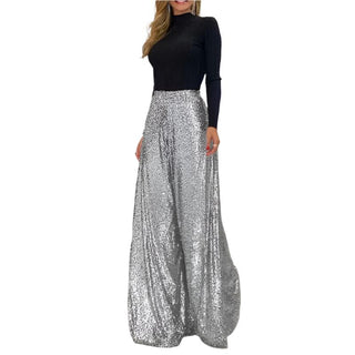 Trousers with glitter flare 3