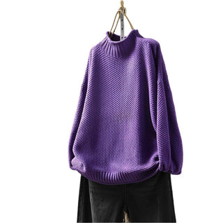 Turtleneck jumper knit for women 6